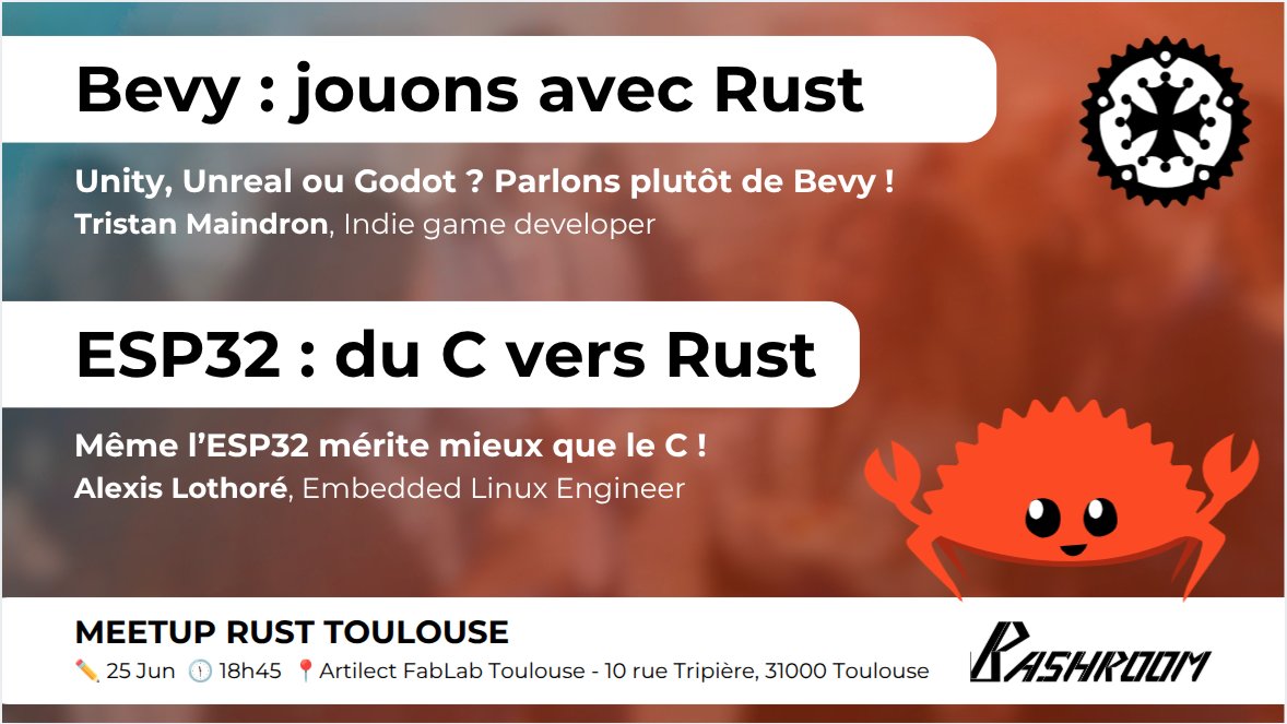 Soirée Rust - Bevy et embarqué sur ESP32