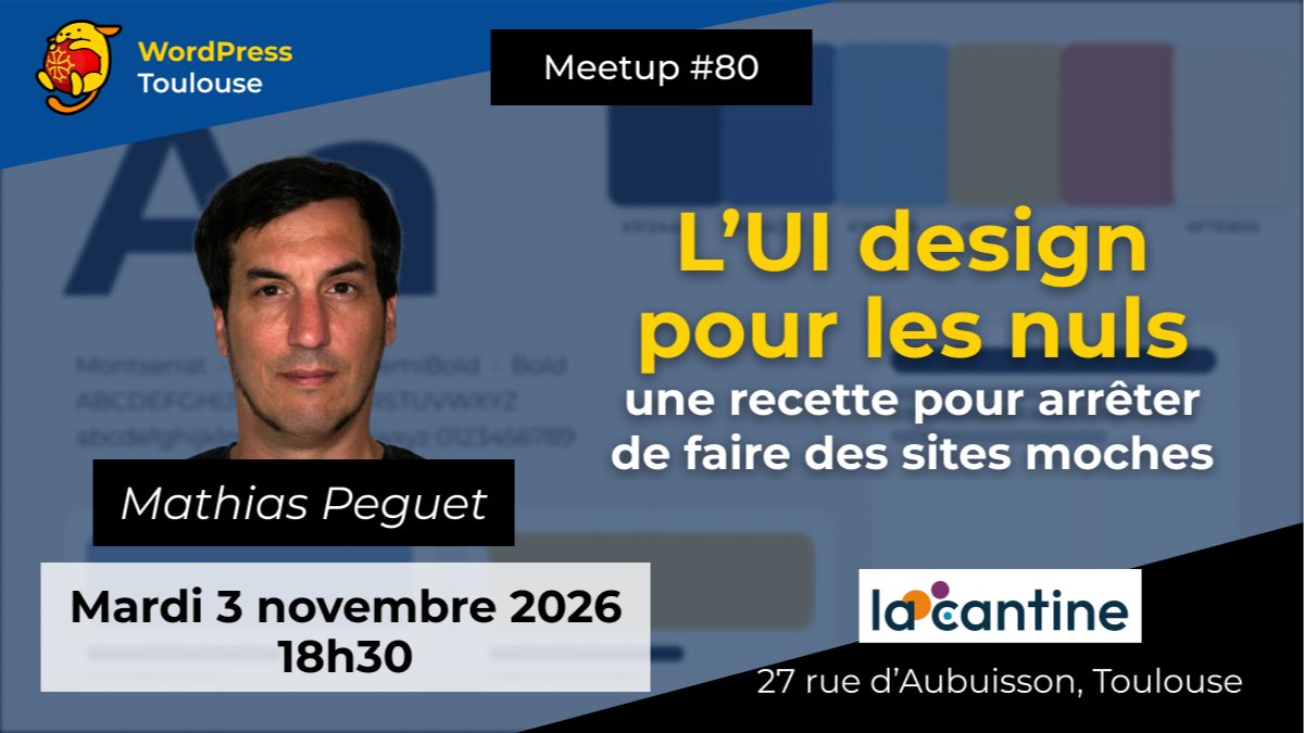 Meetup #80 - L'UI design pour les nuls